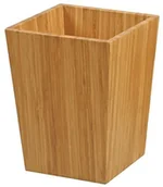 Akcesoria łazienkowe - MSV 140639 łazienkowy kosz na śmieci z bambusa lakierowane nitrocelulozy 20 x 20 x 26 cm 1257/140639 - miniaturka - grafika 1