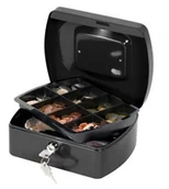 Sejfy i kasy pancerne - Q-Connect Kasetka Q-Connect średnia niebieska - miniaturka - grafika 1