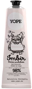YOPE Naturalny regenerujący krem do rąk IMBIR I DRZEWO SANDAŁOWE 100ml - Kremy i maski do rąk - miniaturka - grafika 2