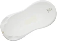 Wanienki dla dzieci - Helbo Wanna 100cm z korkiem i matą Zebra białą - miniaturka - grafika 1