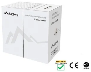 LANBERG Wewnętrzny kabel LAN skrętka UTP CAT.5E LCU5-12CU-0305-Y AUTORYZOWANY DYSTRUBUTOR LCU5-12CU-0305-Y - Kable miedziane - miniaturka - grafika 2