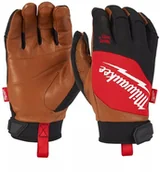 Rękawice robocze - Milwaukee Rękawice Skórzane Hybrydowe Premium M/8 - miniaturka - grafika 1