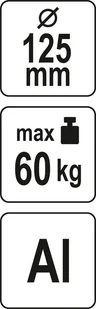 YATO UCHWYT DO SZYB FI 125 MM 60 KG - Pozostałe narzędzia ogrodowe - miniaturka - grafika 4