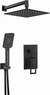 Deante Komplet podtynkowy Anemon Czarny NAC_N9MP - Zestawy prysznicowe - miniaturka - grafika 16
