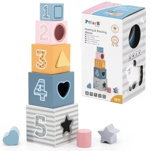 VIGA TOYS Klocki Drewniana Układanka Toys 44016 - Klocki VIGA TOYS Klocki Drewniana Układanka Toys 44016 - Klocki - miniaturka - grafika 8