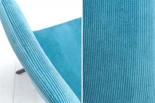 109 10967509 Krzesło do jadalni Haga Retro turkusowe sztruks 67509-uniw - Krzesła i taborety kosmetyczne - miniaturka - grafika 5