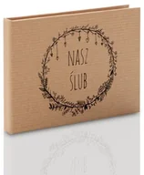 Pudełka i akcesoria na płyty CD - Pudełko na pendrive drewniany TS Nasz Ślub kraft - miniaturka - grafika 1