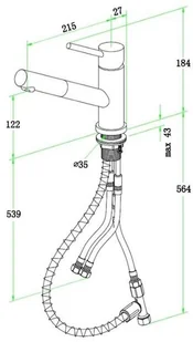 Villeroy & Boch Como inox 925200LC - Baterie kuchenne - miniaturka - grafika 3
