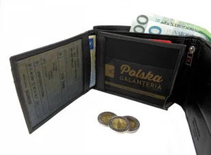 Pierre Cardin Portfel Męski Skórzany Skóra Licowa Poziomy Bez Zapięcia YS507.1 325 - Portfele - miniaturka - grafika 5