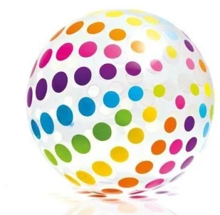 Intex Duża dmuchana piłka plażowa 80 cm 59065 59065 - Piłki dla dzieci - miniaturka - grafika 6