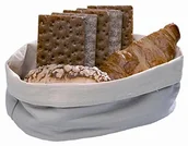 Chlebaki - APS torba na chleb ok. 20 x 15 cm, wys.: 7 cm, bawełna, Sand/biały GF193 - miniaturka - grafika 1