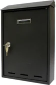 Skrzynki na listy - Metalplus METALPLUS Skrzynka na listy pocztowa czarna 3140/1_BLACK 3140/1_BLACK - miniaturka - grafika 1