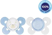 Smoczki uspokajające - Chicco smoczek Physio Comfort silikonowy chłopiec miedź/kropki 2 szt. 0 6 m - miniaturka - grafika 1