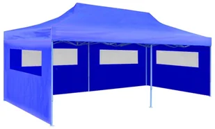 vidaXL vidaXL Namiot imprezowy, rozkładany 3 x 6 m niebieski - Pawilony ogrodowe - miniaturka - grafika 4