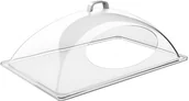 Pojemniki i kosze gastronomiczne - APS Pokrywa prostokątna z tworzywa sztucznego z otworem 540x330x200 mm, przeźroczysta | 11027 11027 - miniaturka - grafika 1