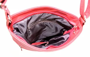 Magre (PL) Torebka Skórzana (PL) ANIA Listonoszka Skóra Naturalna MALINOWY - Torebki damskie - miniaturka - grafika 5