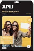 Papier do drukarek - Apli 004451 20 sztuk papier fotograficzny błyszczący 210 x 297 mm 135 g 4451 - miniaturka - grafika 1