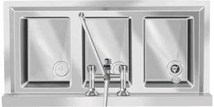 Royal Catering Stół ze zlewem - 3 komory RCHS-5 RCHS-5 - Stoły gastronomiczne - miniaturka - grafika 4