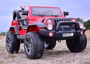 Super-Toys Mega Jeep Perfect 002 Exclusive Wolny Start Miękkie Koła Lakierowany Hp-002 - Pojazdy elektryczne dla dzieci - miniaturka - grafika 12