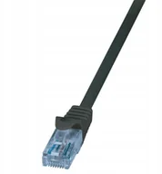 Kable miedziane - LogiLink Patchcord CP3073U Cat.6A U/utp 5m czarny - miniaturka - grafika 1