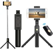 Selfie stick - SEVERNO Kijek do selfie stick statyw tripod + pilot bluetooth TERRY-9622 - miniaturka - grafika 1
