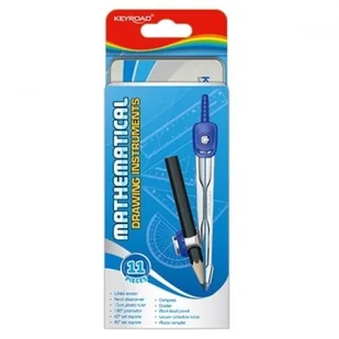 PBS Zestaw matematyczny 11 elementów w metalowym ETUI mix kolorów /KR971708/ PB1312 - Zestawy szkolne - miniaturka - grafika 2