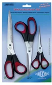 Nożyczki dla dzieci - Wedo 9763 uniwersalny zestaw nożyc do cięcia żywopłotu (z nierdzewnej stali nierdzewnej, 3-częściowy, tworzywo sztuczne uchwyty Soft 16/21/25,5 cm) Czarny/czerwony 976 3 - miniaturka - grafika 1