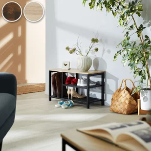 tectake Regał na buty Taunton - industrialny jasny 404282 - Szafki na buty - miniaturka - grafika 2