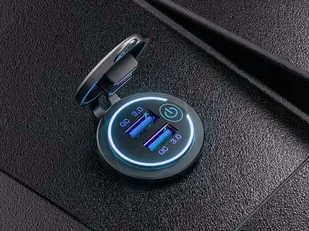 Alogy Ładowarka samochodowa zasilacz konektory Alogy 2x USB QC 3.0 LED 8857X5 - Ładowarki samochodowe - miniaturka - grafika 4