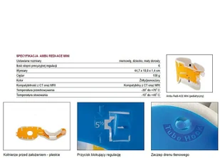 Ambu A S Kołnierz ortopedyczny- ratunkowy Redi ACE MINI regulowany - dla dzieci Regulowany kołnierz ortopedyczny Ambu Redi-ACE Mini przeznaczony do stosowania w ratownictwie medycznym. Kołnierz umożliwia uzysk Redi-ACE MINI - Meble i wyposażenie gabinetów medycznych - miniaturka - grafika 4