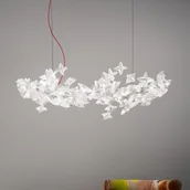 Lampy sufitowe - Slamp Hanami Suspension żyrandol, czerwony kabel - miniaturka - grafika 1