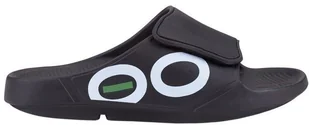 Oofos klapki regeneracyjne OOahh Sport Flex Black/White - Klapki i japonki męskie - miniaturka - grafika 2
