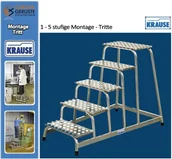 Drabiny - KRAUSE For Demand lfa034 platformy, drabina, 3 stopnie, 0.6 m wysokości LFA034 - miniaturka - grafika 1