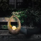 Lampy ogrodowe - Globo Solarne oświetlenie dekoracyjne 36528 z metalu - miniaturka - grafika 1