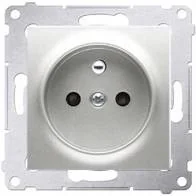 LEDart pojedyncze z uziemieniem srebrne DGZ1Z.01/43 Kontakt Simon54 - Gniazdka elektryczne - miniaturka - grafika 2