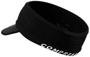 Compressport Opaska na głowę z daszkiem SPIDERWEB HEADBAND ON/OFF czarna - Czapki i chusty sportowe męskie - miniaturka - grafika 2