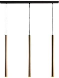 Amplex LAMPA wisząca AKADI 0143 metalowa OPRAWA zwis na listwie tuby białe złote 0143 - Lampy sufitowe - miniaturka - grafika 3