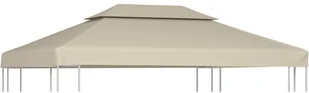 vidaXL Zadaszenie altany ogrodowej, 310 g/m, beżowe, 3x4 m - Altany ogrodowe - miniaturka - grafika 10