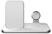 Stacje dokujące do telefonów - Zens Bezprzewodowa ładowarka 4v1 Stand Wireless Charger 45W USB PD ZEDC15W Biała - miniaturka - grafika 1