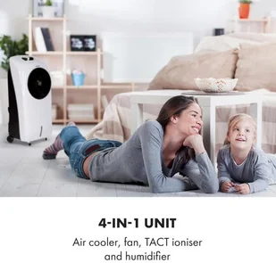 Klarstein Rotator klimatyzer klimator schładzacz powietrza 110 W 8h timer pilot biały ACO3- - Klimatory - miniaturka - grafika 11