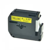 Papier do drukarek - Brother Taśma zamiennik MK-621, 9mm x 8m, czarny druk / żółty podkład - miniaturka - grafika 1