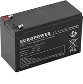 Baterie do zasilaczy awaryjnych UPS - Europower Akumulator AGM Europower EP 7,2-12 T2 (12V 7,2Ah) - miniaturka - grafika 1