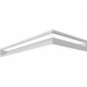 Akcesoria kominkowe - Kratki.pl LUFT SF narożny lewy biały 80x40x9 LUFT/NL/9/8040/45S/B/SF - miniaturka - grafika 1