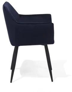 Beliani Zestaw do jadalni 2 krzesła welur ciemnoniebieskie JASMIN - Krzesła - miniaturka - grafika 5