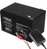 Baterie do zasilaczy awaryjnych UPS - Akumulator Żelowy 12V 10Ah Hq Ups Alarm +ładowarka - miniaturka - grafika 1