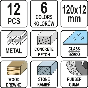 Yato KREDA TECHNICZNA DO ZNAKOWANIA OPK 12 SZT YT-69930 - Narzędzia warsztatowe - miniaturka - grafika 3