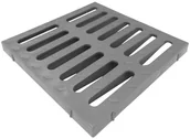 Odwodnienia, kanały i akcesoria - Pokrywa do studzienki 250x250 mm kratka szara - miniaturka - grafika 1