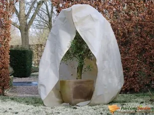 Outsideliving Nature Zimowe wełniane pokrycie z zamkiem, 150x150x200 cm 70 g/m, beż - Akcesoria do urządzeń ogrodniczych - miniaturka - grafika 2