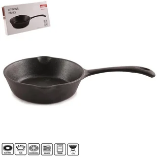 Patelnia żeliwna talerz żeliwny 16 cm indukcja 112962 - Patelnie - miniaturka - grafika 2