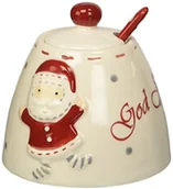 Cukiernice - Excelsa Xmas Country Style pojemnik na cukier, ceramika, biały/czerwony 47357 - miniaturka - grafika 1